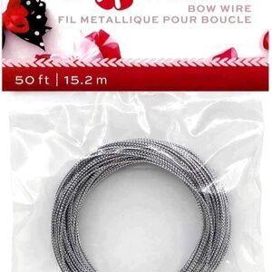 NEW BOW WIRE SILVER 50 FT 15.2M BOWDABRA NWT CUSTOM BOW-MAKING NECESSITY